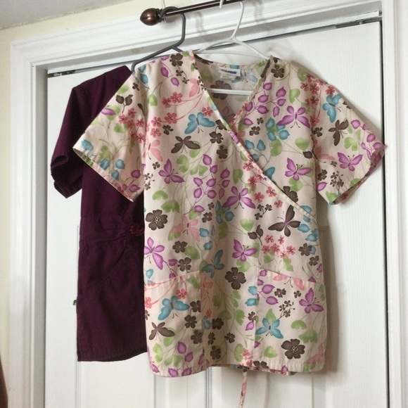 2pair colourful scrubs tops small - Picture 4 of 10